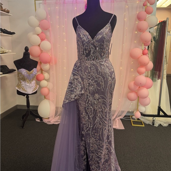 Prom Elegant Purple Evening Gown
